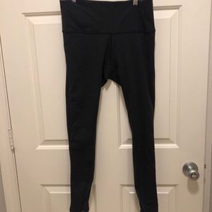 Lululemon black leggings with leg detail